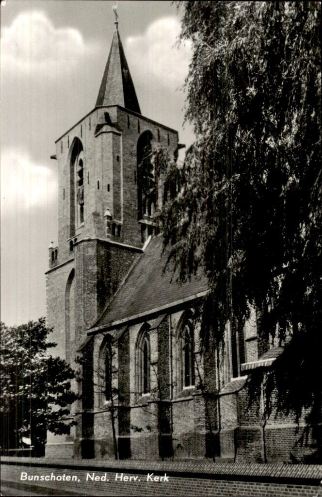 Bunschoten - Ned. Herv. Kerk - Toren, Ophalen of Verzenden, 1960 tot 1980, Gelopen, Utrecht