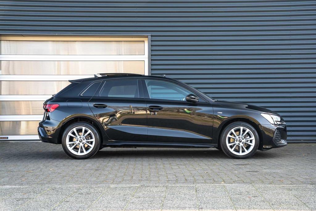 Audi A3 Sportback 40 TFSIe 204pk S Edition | Panoramadak | A, Auto's, 12 maanden, 4 cilinders, 150 min, Leder en Stof