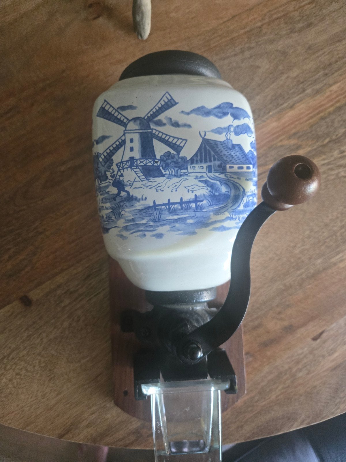 Vintage Wand Koffiemolen - Delfts Blauw Decoratie, Antiek en Kunst, Antiek | Keukenbenodigdheden, Ophalen of Verzenden