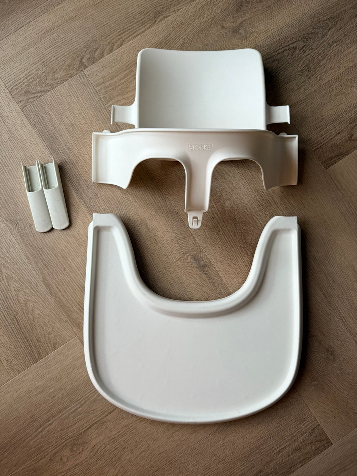 Stokke Tripp Trapp Babyset, Tray & extended gliders wit, Kinderen en Baby's, Kinderstoelen, Ophalen, Overige typen, Afneembaar eetblad