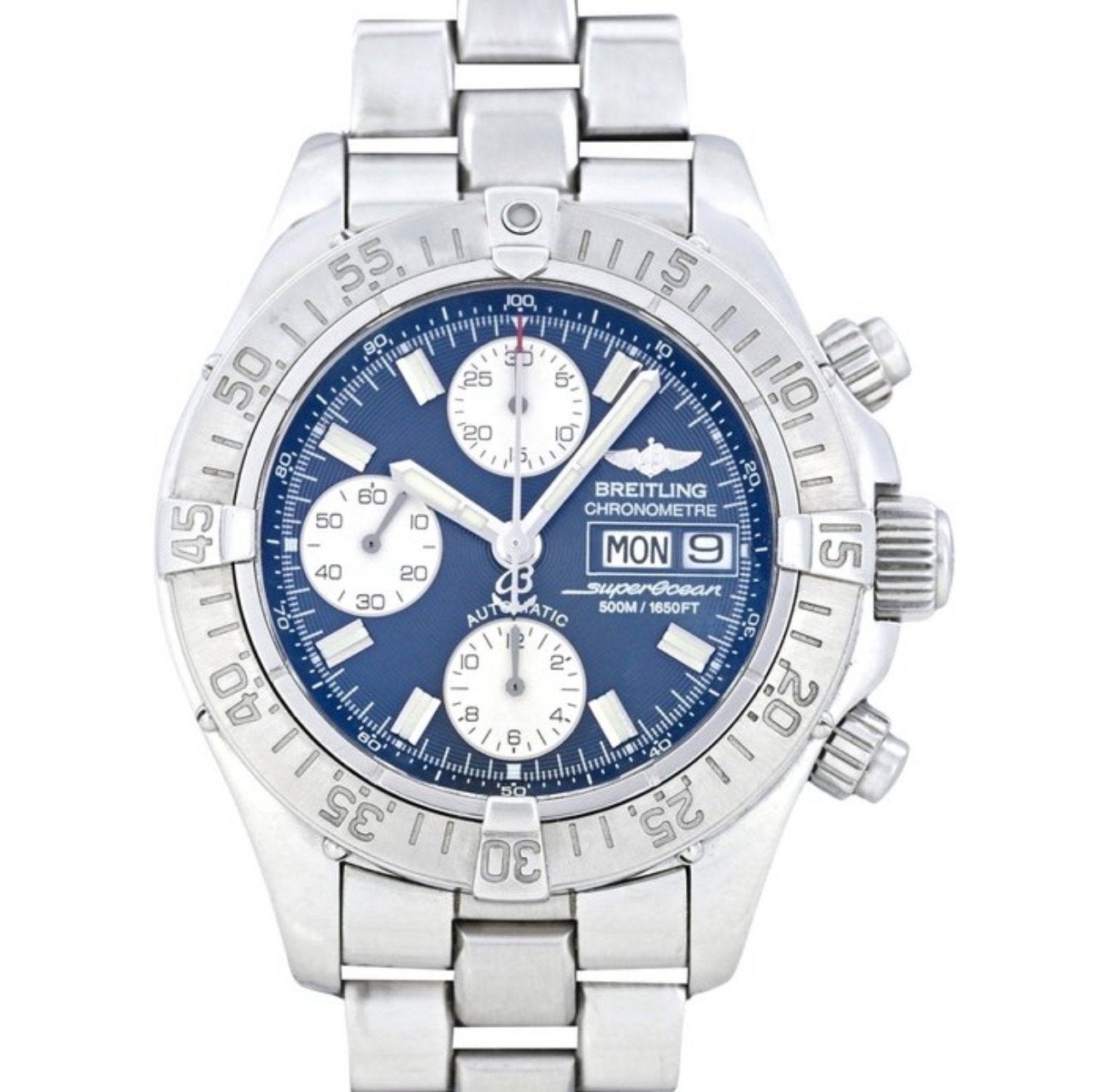 Breitling Superocean Chronometer A13340 Herenhorloge, Staal, Breitling, Polshorloge, Ophalen of Verzenden