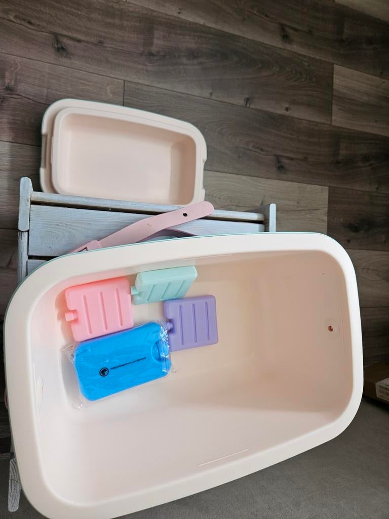 Polarbox Koelbox Mintgroen met Koelelementen, Caravans en Kamperen, Koelboxen, Ophalen, Zo goed als nieuw, Koelbox, Koelelement