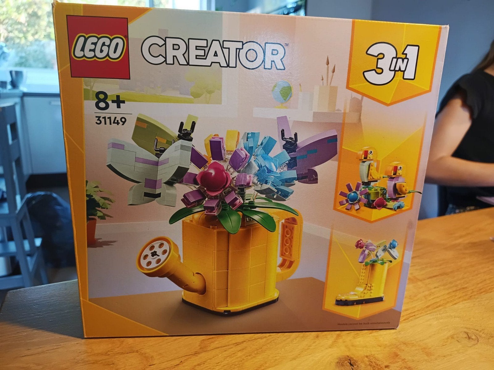 Lego Creator 3 in 1 vogels, laars en bloemen in gieter, Gebruikt, Compleet, Lego, Ophalen of Verzenden