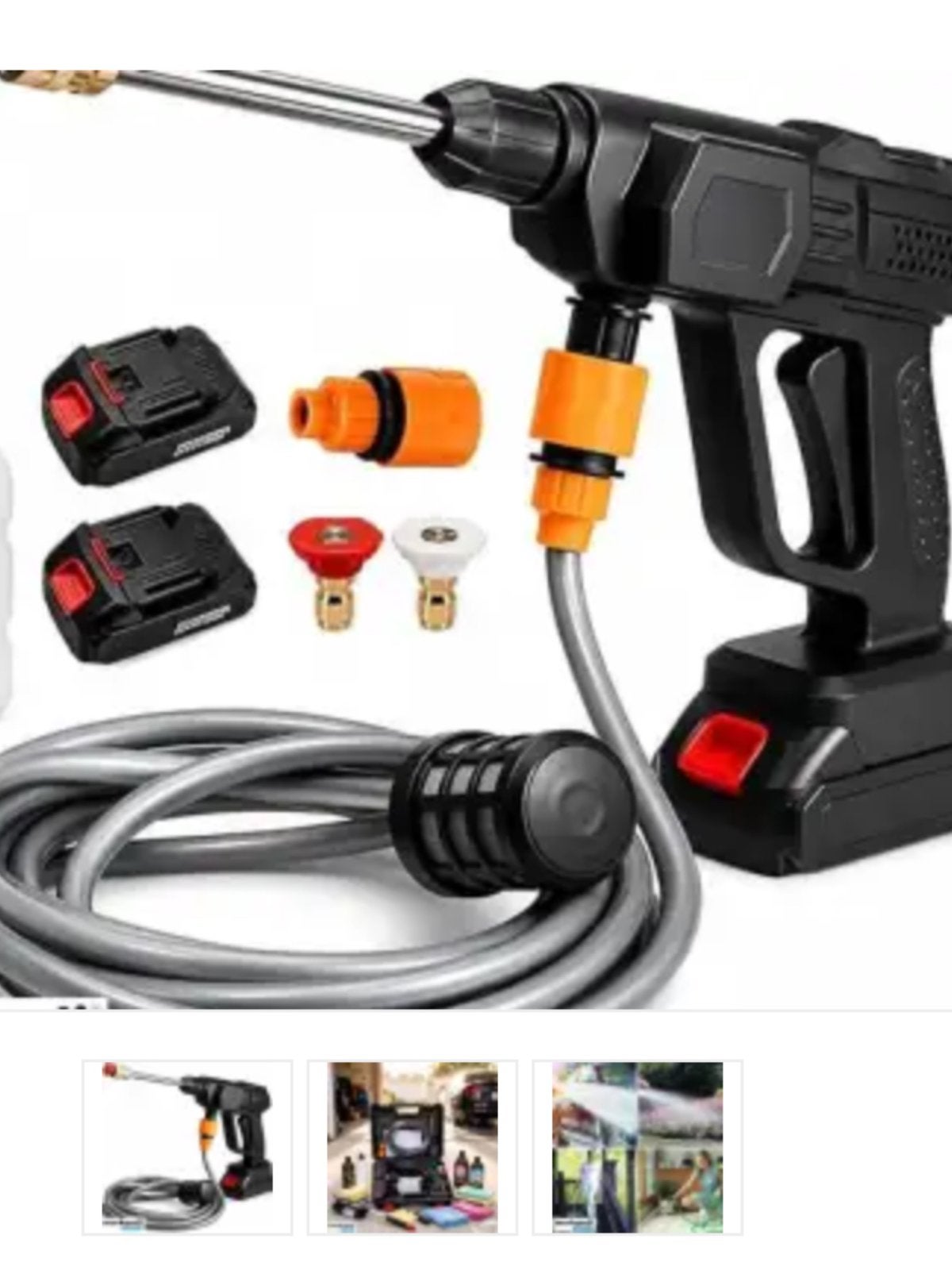 21 v hogedrukreiniger met 2 accu,s, Ophalen of Verzenden, Nieuw, Accu