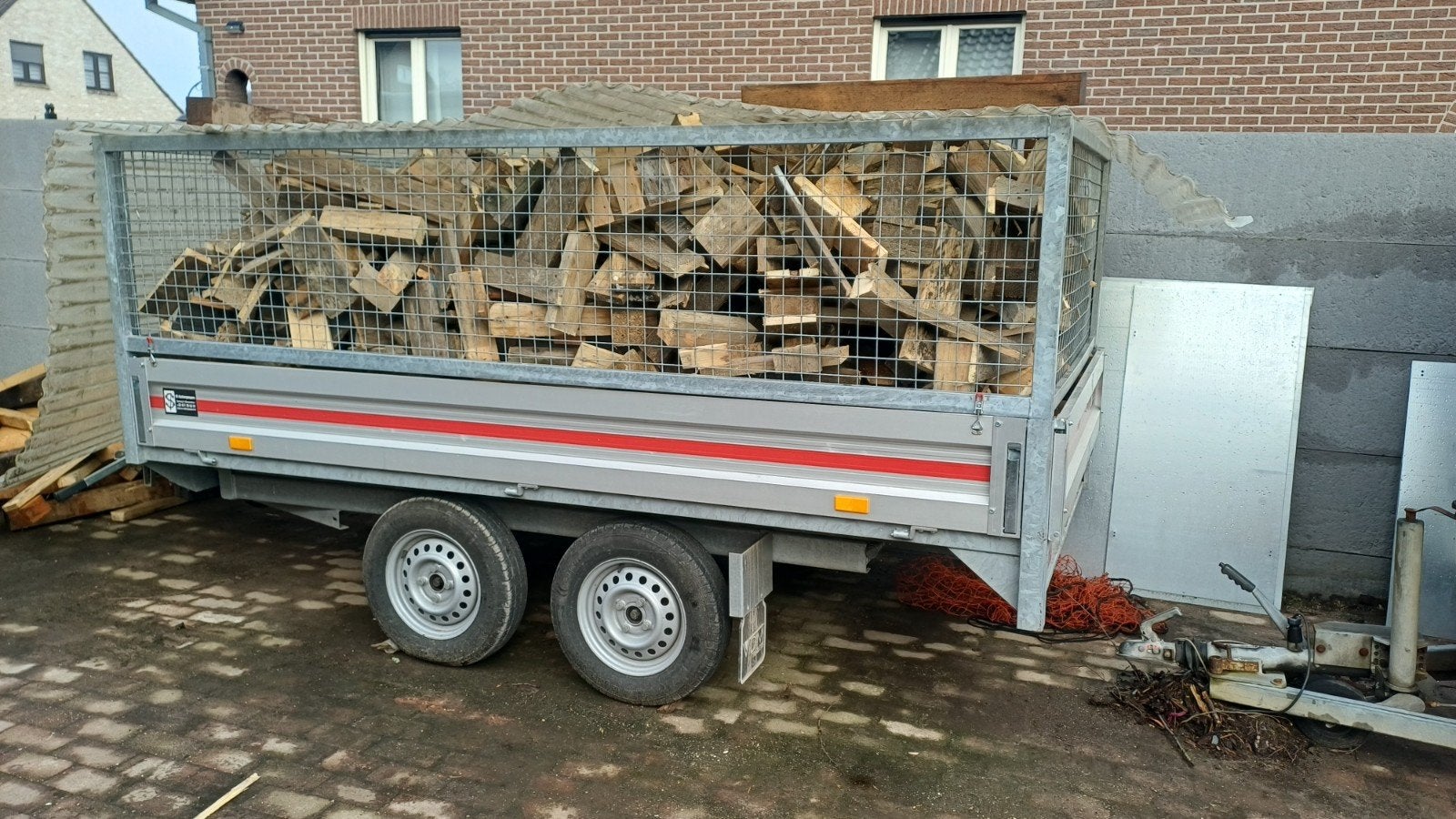 Brandhout van balken en pallets, Minder dan 3 m³, Ophalen of Verzenden