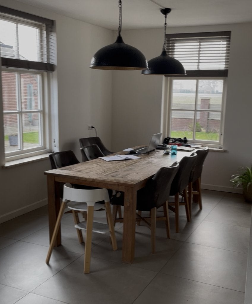 Zes eetkamerstoelen GRATIS op te halen., Ophalen, Gebruikt, Bruin, Hout