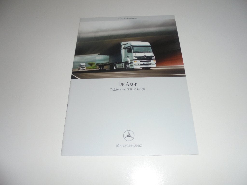 brochure Mercedes Axor trekkers 350-430pk  2004, Ophalen of Verzenden, Nieuw, Mercedes
