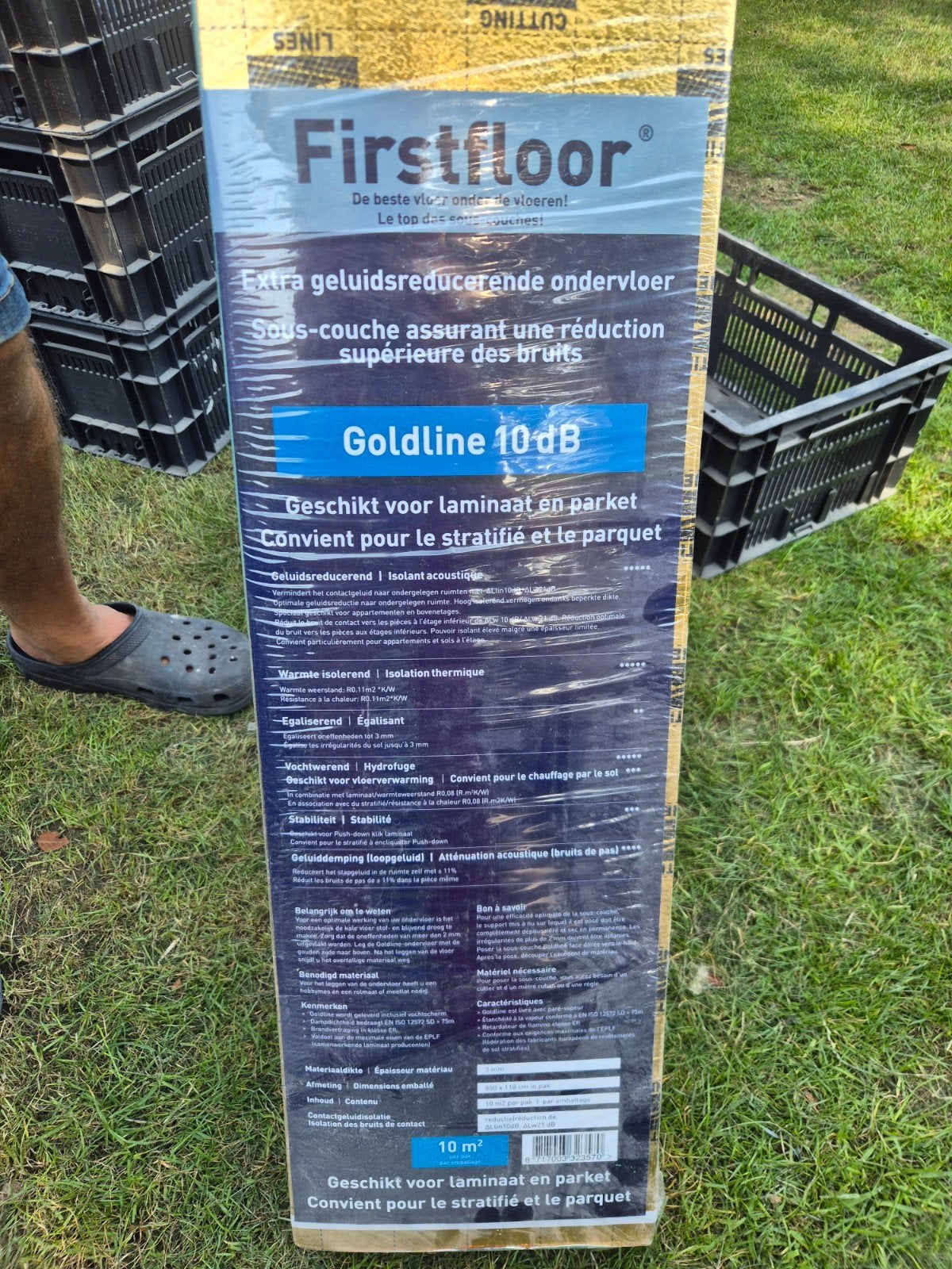 Foto 2 van Firstfloor Goldline 10dB ondervloer voor laminaat en parket