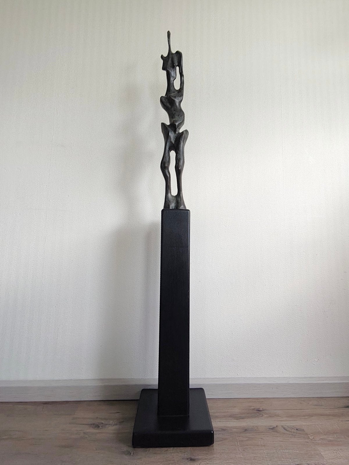 Groot brons abstract beeld Etienne Bagchus Ety te Apeldoorn, Ophalen of Verzenden