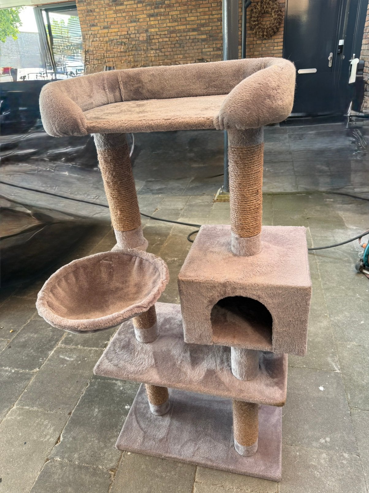 Krabpaal 137 cm hoog, Dieren en Toebehoren, Ophalen of Verzenden, Gebruikt, Krabpaal