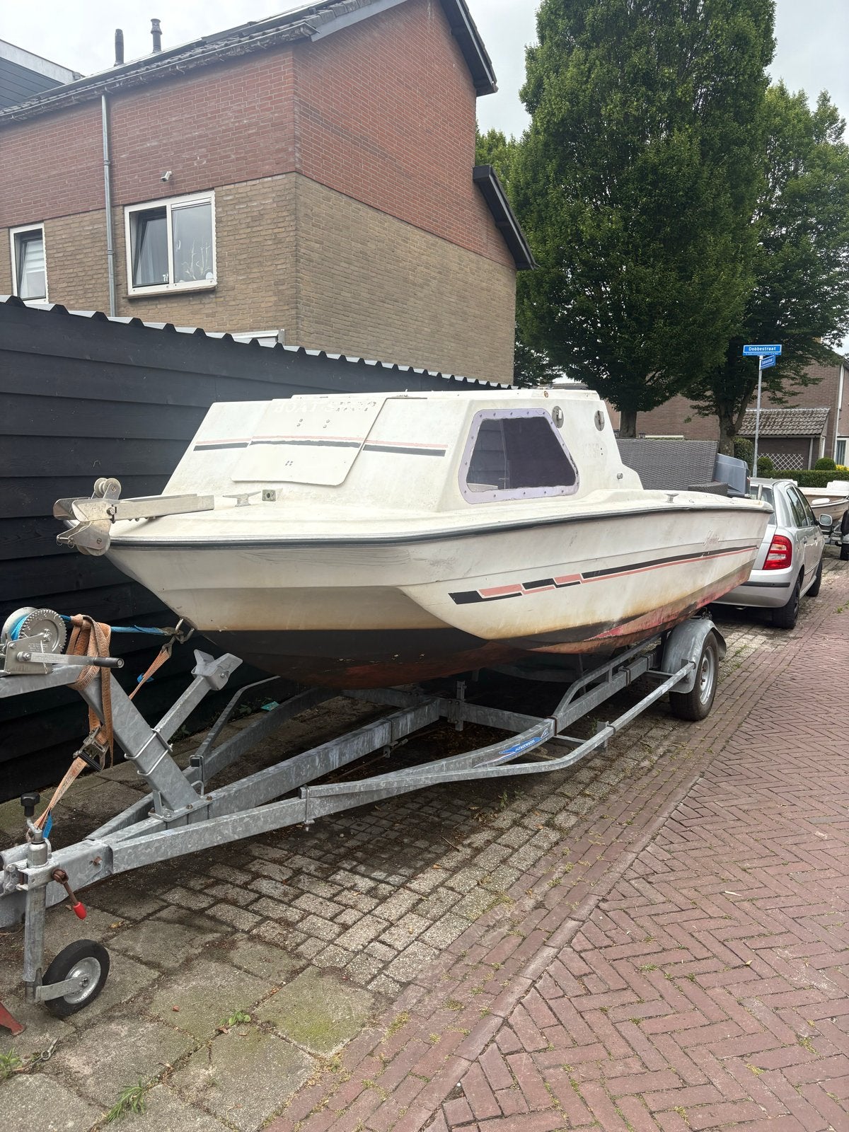 Mooie kajuitboot met Yamaha 50 pk, Watersport en Boten, Ophalen, Gebruikt, Elektrische start, 30 pk of meer