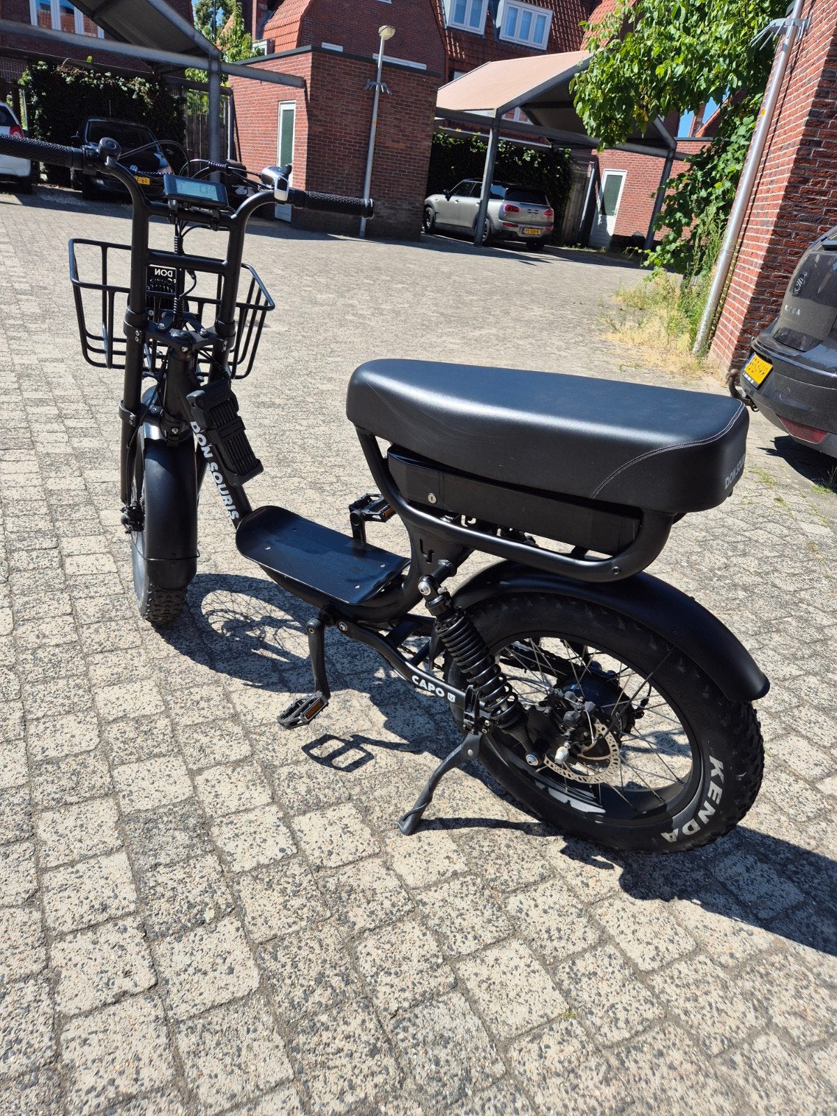 Fatbike | Don Souris Capo Matte Black | 2023 | 2.400 km | ne, Ophalen, Gebruikt, 30 tot 50 km per accu