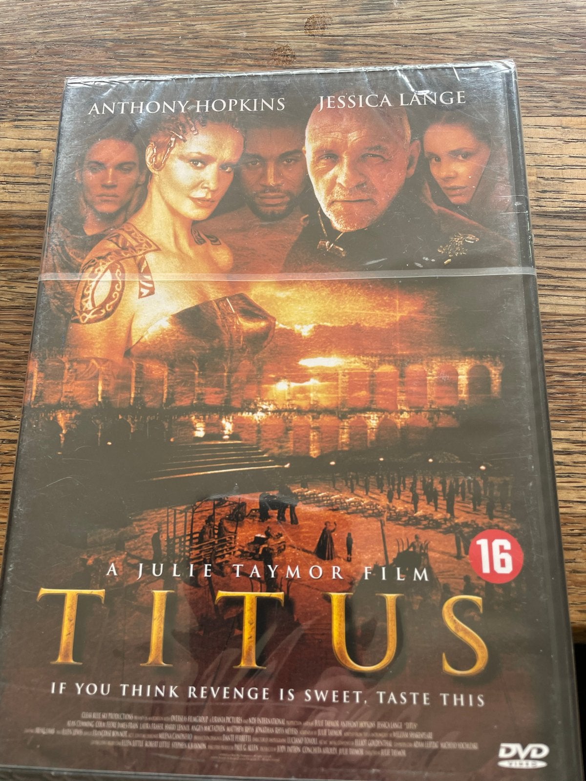 Titus DVD - Anthony Hopkins - Nieuw in verpakking, Engels, Vanaf 16 jaar, Nederlands, Breedbeeld