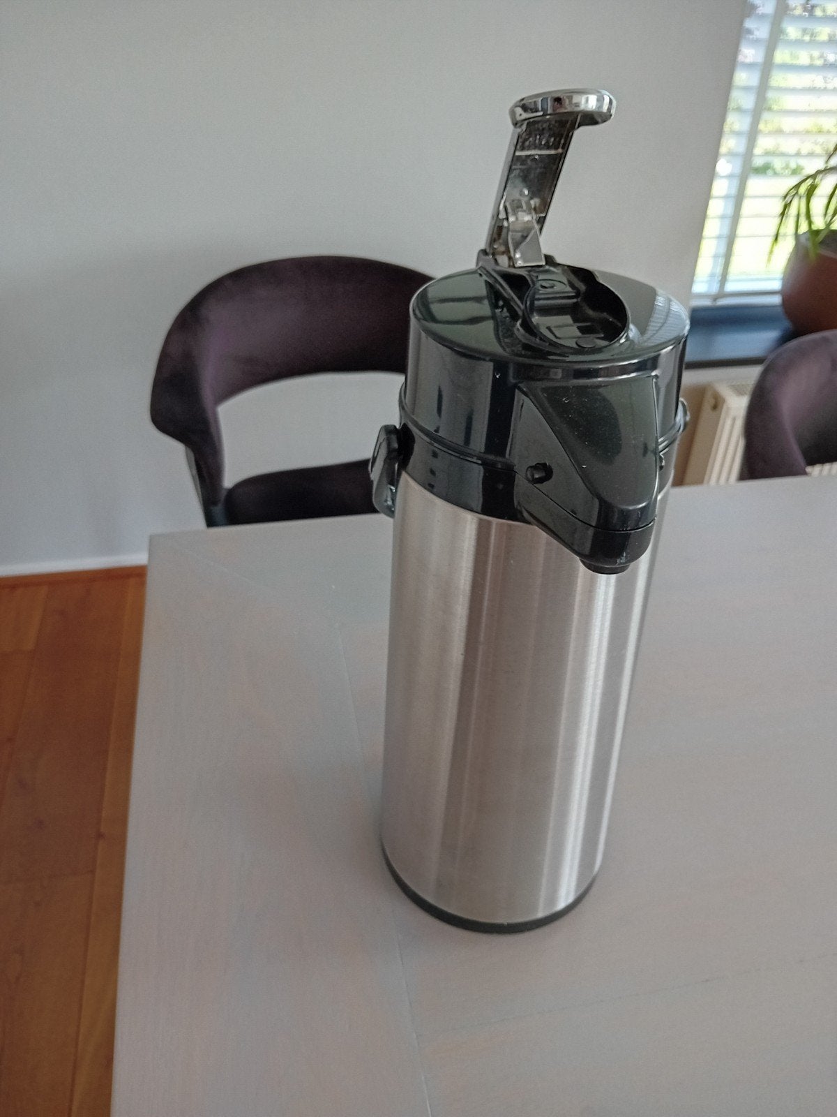 Animo Thermokan 2,5L RVS Koffie/Thee Dispenser, Ophalen, Gebruikt, Overige modellen, Overige typen