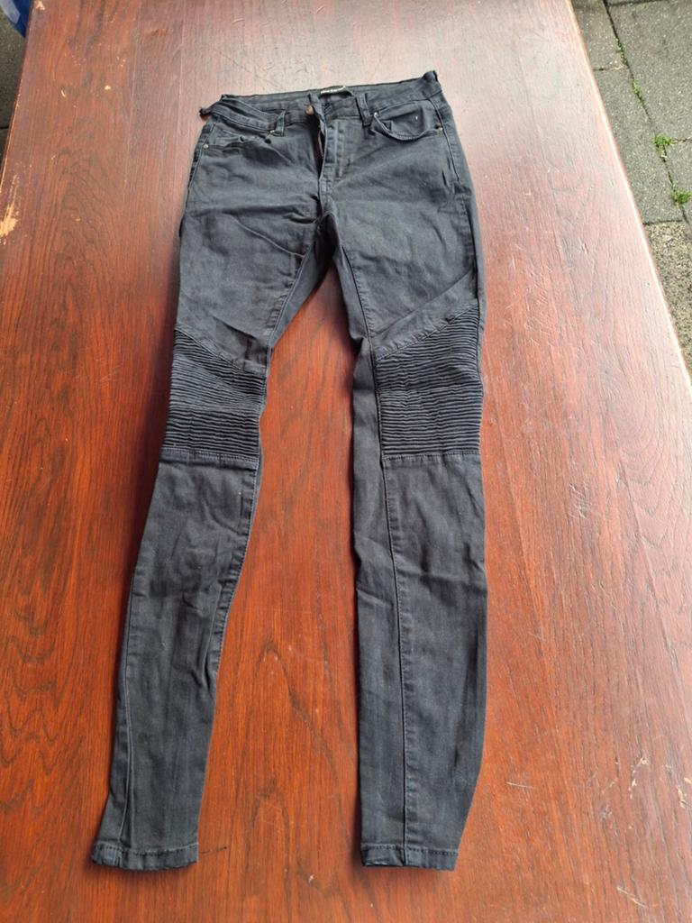 Nina Carter biker broek S – zwart, slim fit, Zwart, Ophalen of Verzenden, Maat 36 (S), Nina Carter