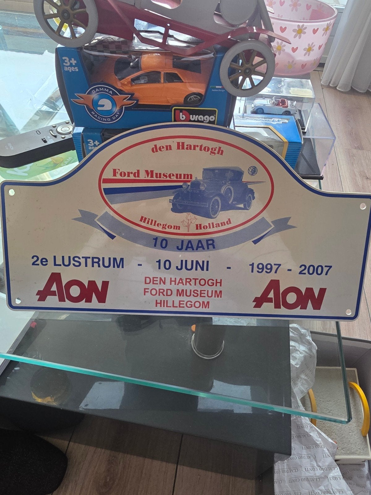 Den Hartogh Ford Museum 10 Jaar Jubileum Plaat, Ophalen of Verzenden, Auto's