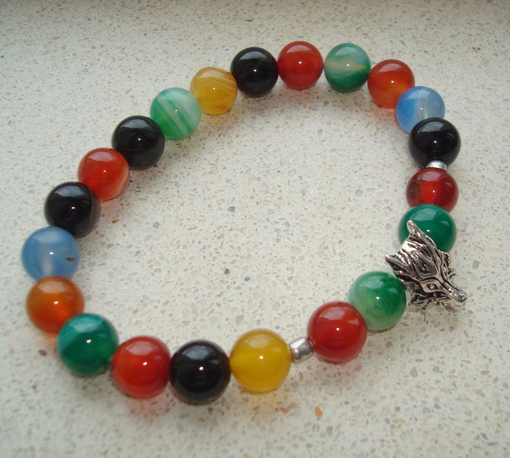 Armband Dragon van agaat in maat naar wens, Info.adorabeads@gmail.com, Adorabeads, Overige kleuren, Nieuw