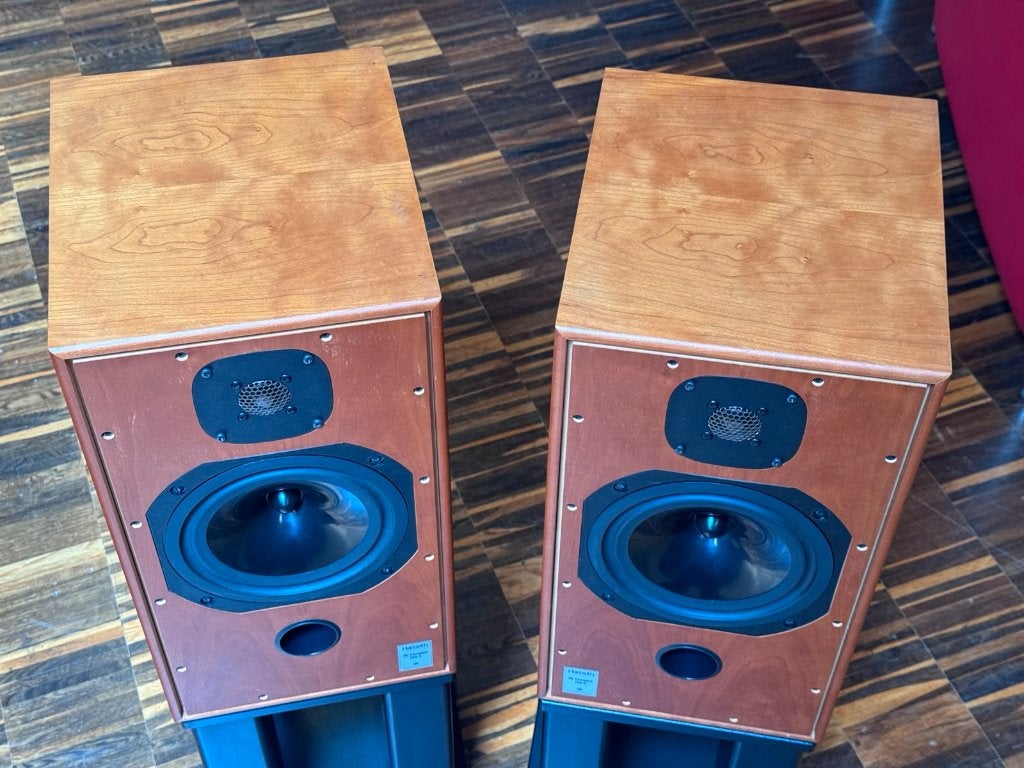 Harbeth HL Compact 7es-3 + Skylan stands, Audio, Tv en Foto, Gebruikt, Minder dan 60 watt, Front, Rear of Stereo speakers, Ophalen