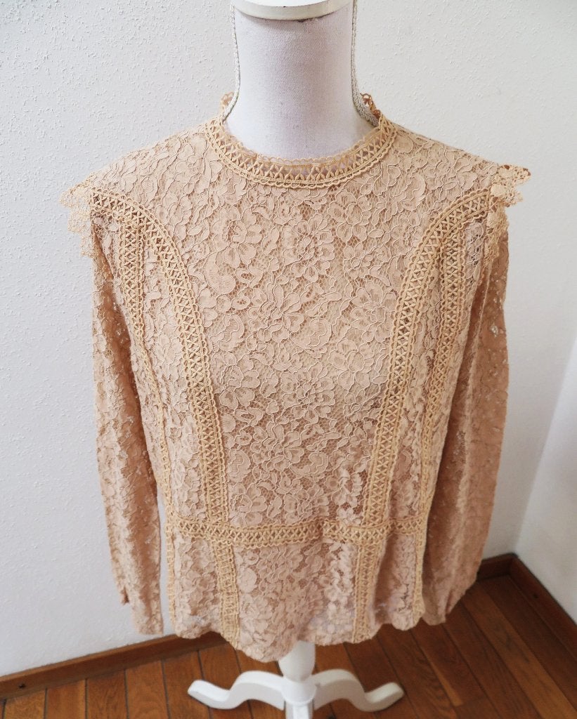 Z33 ZARA nieuw blouse shirt beige XL past voor 38/40, Maat 38/40 (M), Nieuw, Ophalen of Verzenden, Zara