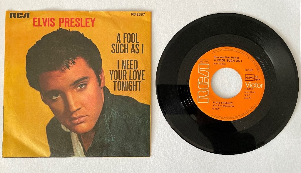 Elvis - A Fool Such As I / I Need Your... - Single - 1979, 7 inch, Ophalen of Verzenden, Zo goed als nieuw, Pop