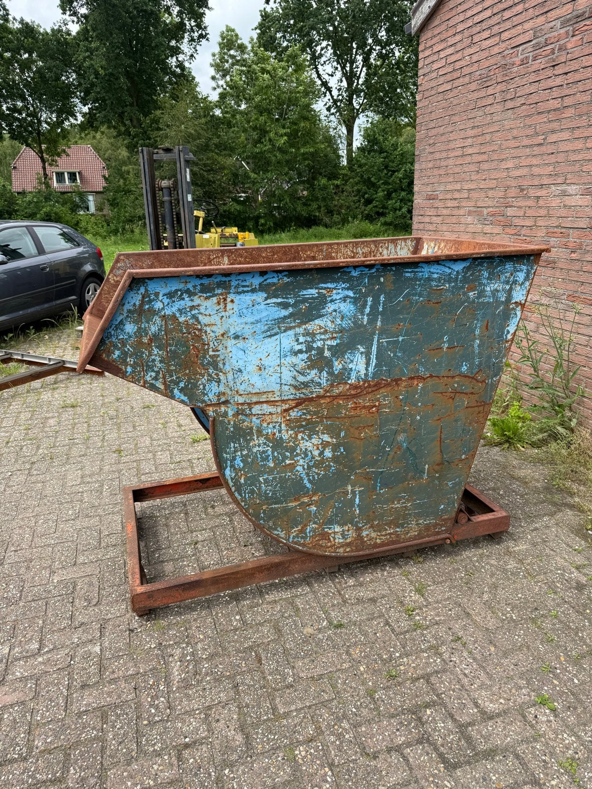 Kantel kiepbak heftruck spanenbak - Werkt naar behoren, Ophalen, O, O, O