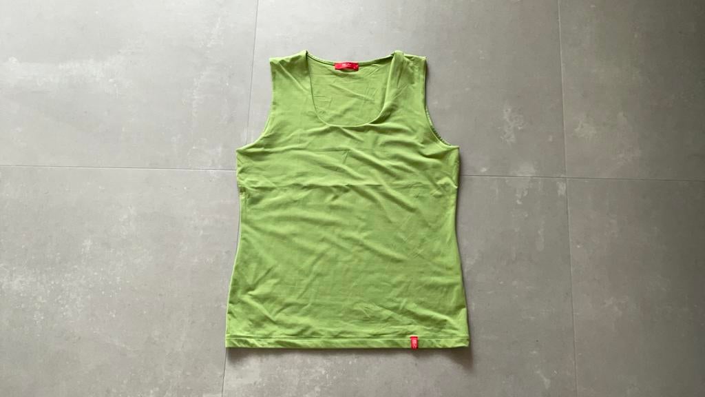 Enjoy top maat L groen, Maat 38/40 (M), Ophalen of Verzenden, Zo goed als nieuw, Zonder mouw
