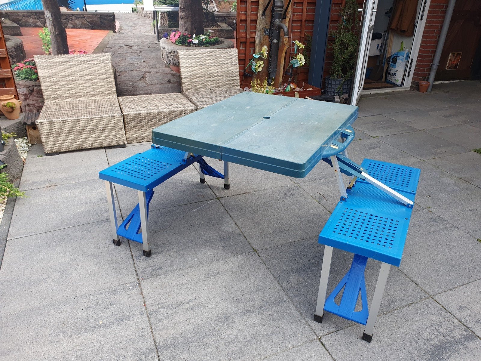 kinder picknicktafel inklapbaar, Caravans en Kamperen, Ophalen of Verzenden, Campingstoel