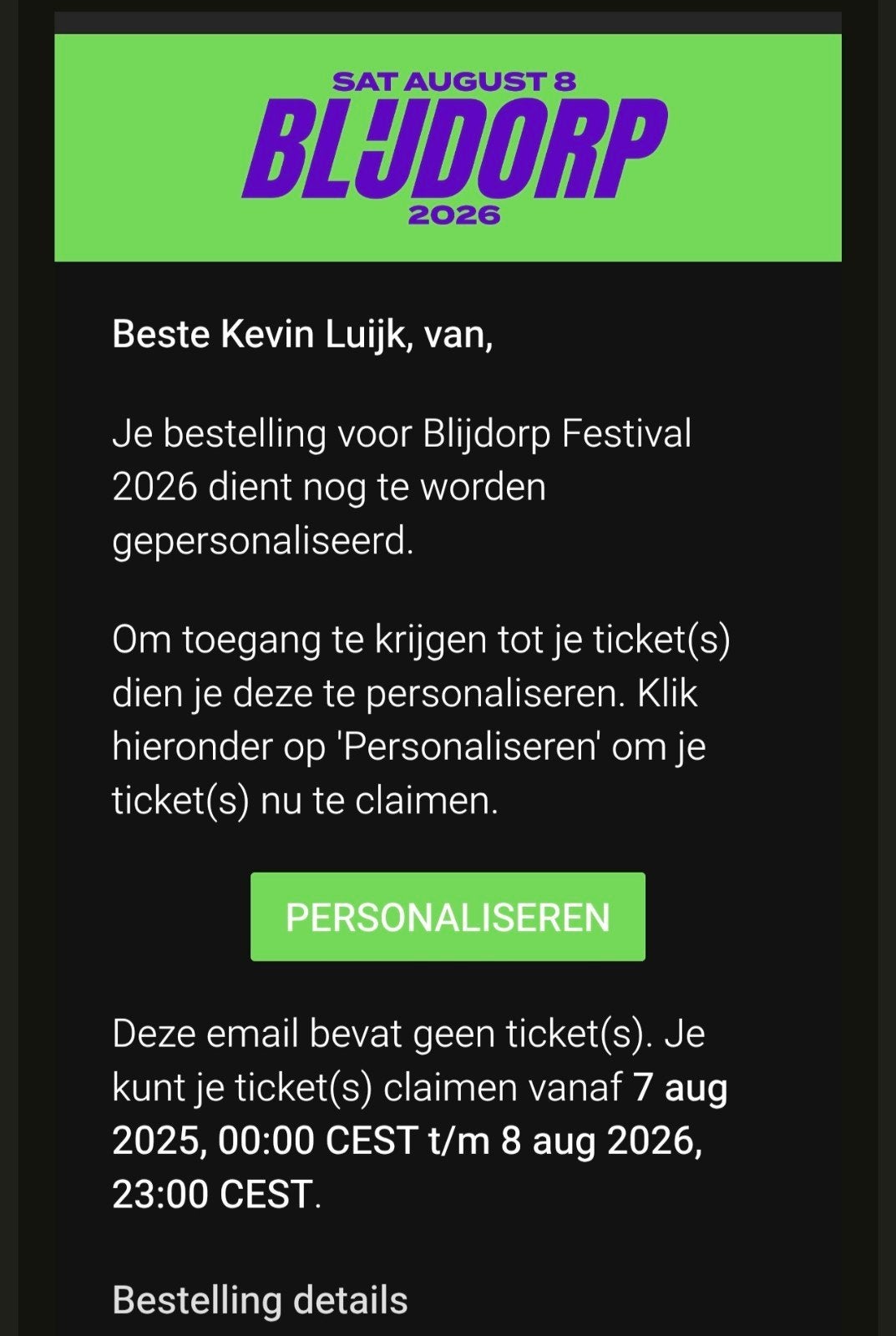Blijdorp festival kaartjes, Tickets en Kaartjes, Twee personen