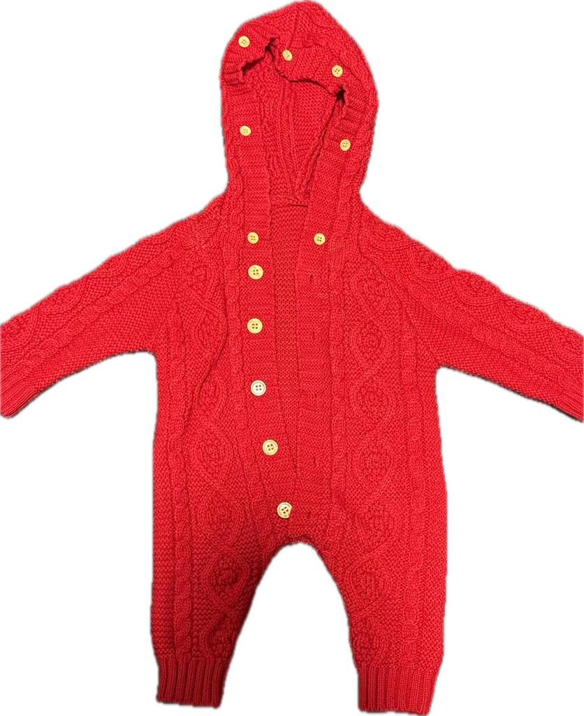 Dikke warme baby pasgeboren trui (rood), Ophalen of Verzenden, Zo goed als nieuw, Jongetje of Meisje