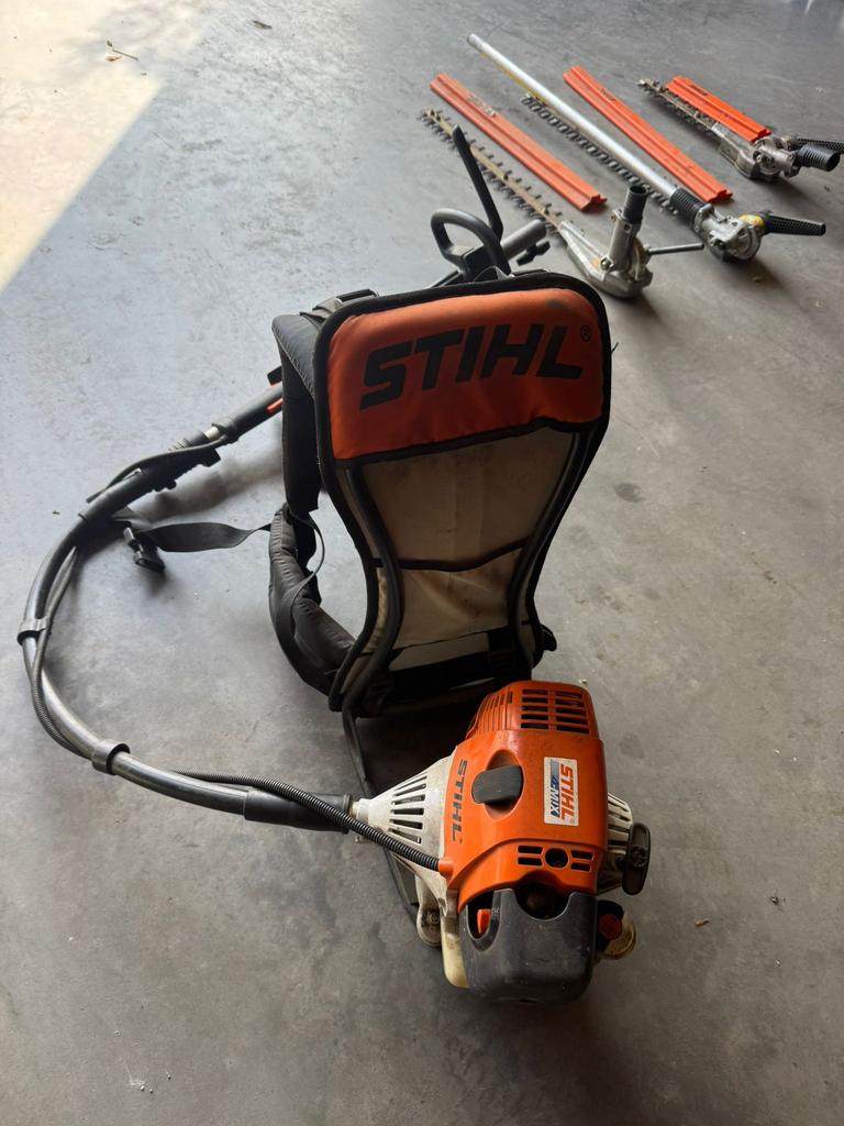 Stihl FR 130T met aanbouwdelen ook zaag op stok, Ophalen of Verzenden, Gebruikt, Benzine