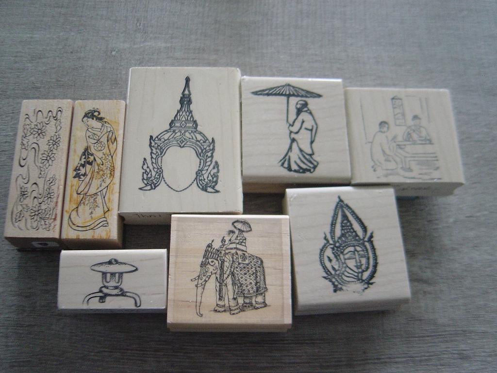 Oosterse Houten stempels (japan en China), Ophalen of Verzenden, Zo goed als nieuw, Houten stempel