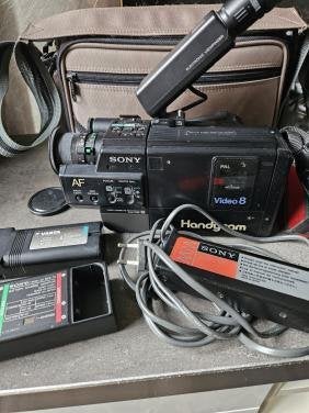 Mooie complete vintage Sony CCD-V50E videocamera Video 8, Audio, Tv en Foto, Videocamera's Analoog, Ophalen of Verzenden, Hi 8