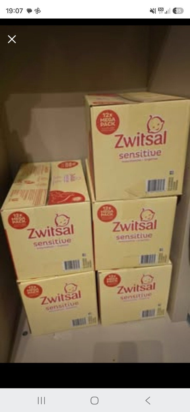 Zwitsal Sensitive Babydoekjes - 5 dichte pakken, Ophalen, Nieuw, Overige typen