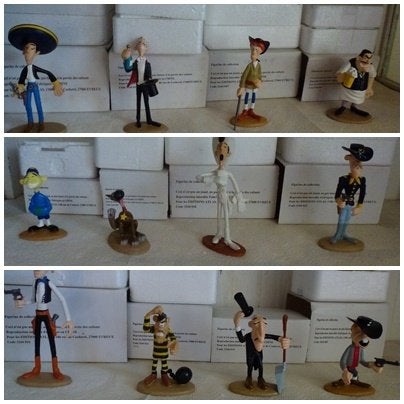 lucky luke figuren, Ophalen of Verzenden, Overige figuren, Zo goed als nieuw, Beeldje of Figuurtje