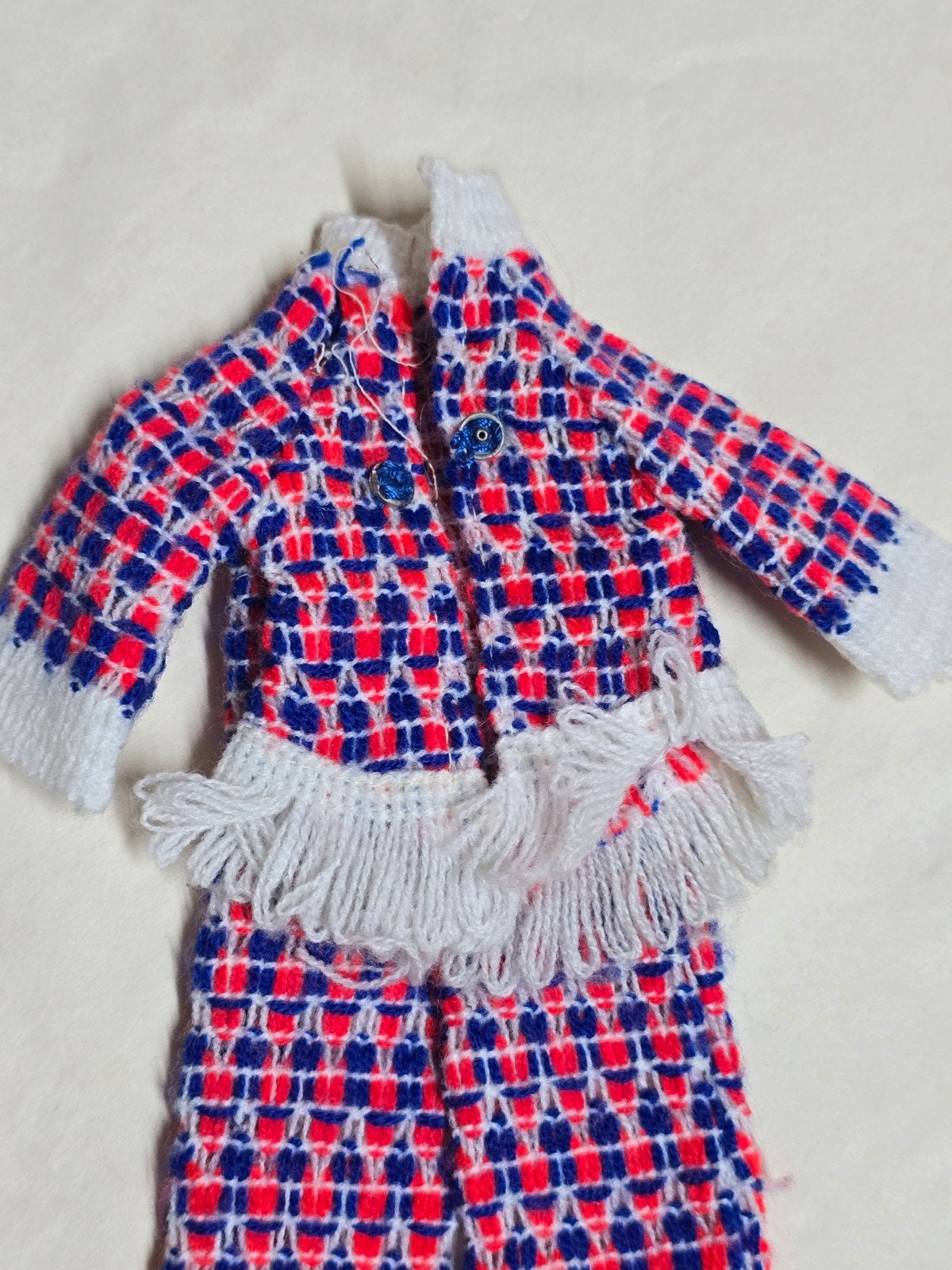 Vintage Barbie Kleding Set - Rood, Blauw, Wit, Barbie, Gebruikt, Ophalen of Verzenden, Mattel