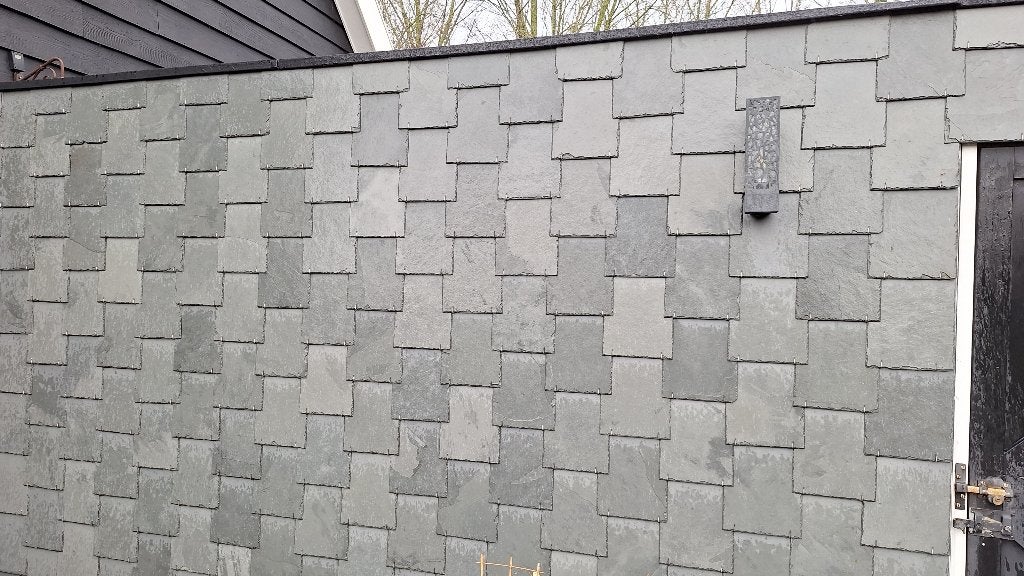 Nieuwe Dakleien, schutting, Lei, Leisteen, Ophalen, Nieuw