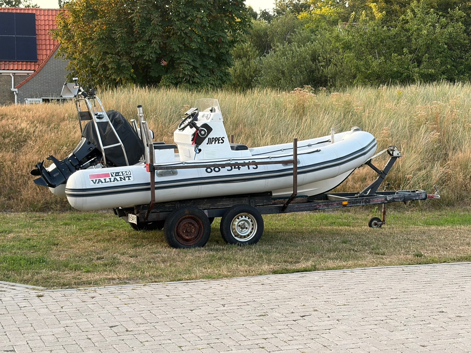 Valiant V-450 Rib boot, Polyester/glasvezel, Gebruikt, Stuurconsole, Overige brandstoffen