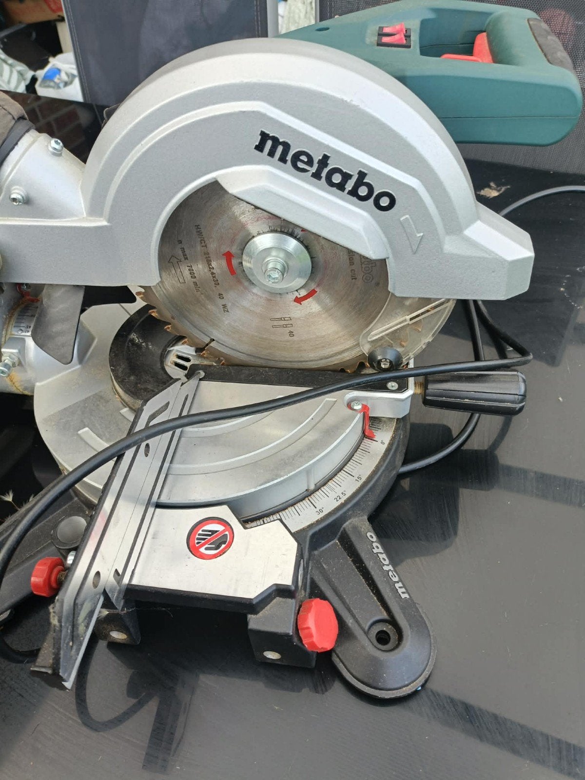 Metabo Afkortzaag - Gebruikt maar in goede staat, Gebruikt, 70 mm of meer, Ophalen of Verzenden, Afkortzaag