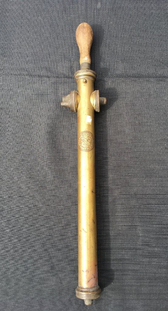 Antieke Messing gif- sproei handpomp - Stones Patent, Ophalen of Verzenden