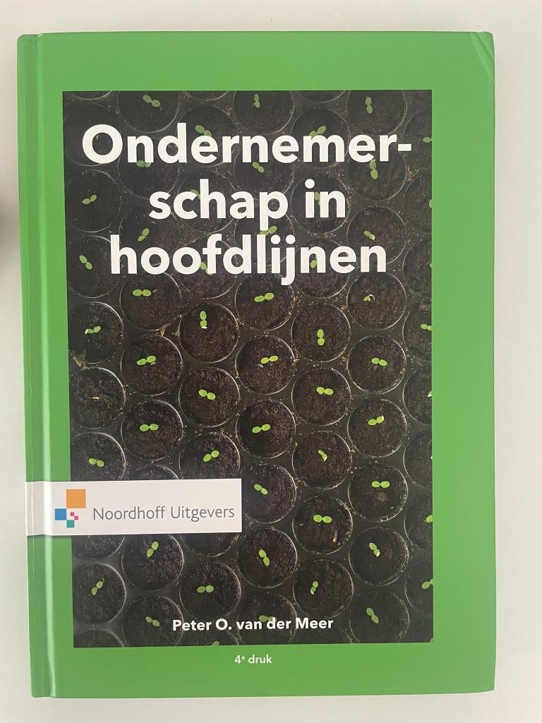 Ondernemerschap in hoofdlijnen 9789001885724, Boeken, Studieboeken en Cursussen, Ophalen of Verzenden, Beta, Zo goed als nieuw