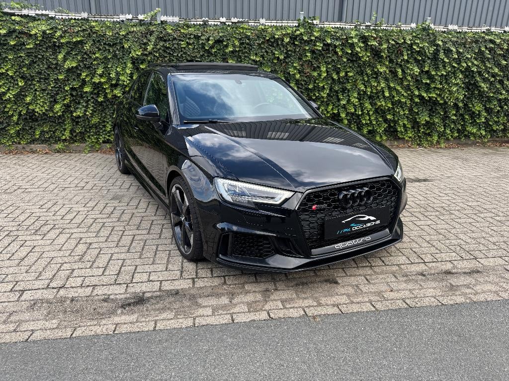 Audi A3 RS3 2.5 Tfsi 400pk S Tronic Quattro Pano 2019 Zwart, Auto's, Audi, Automaat, Zwart, Leder, Bedrijf