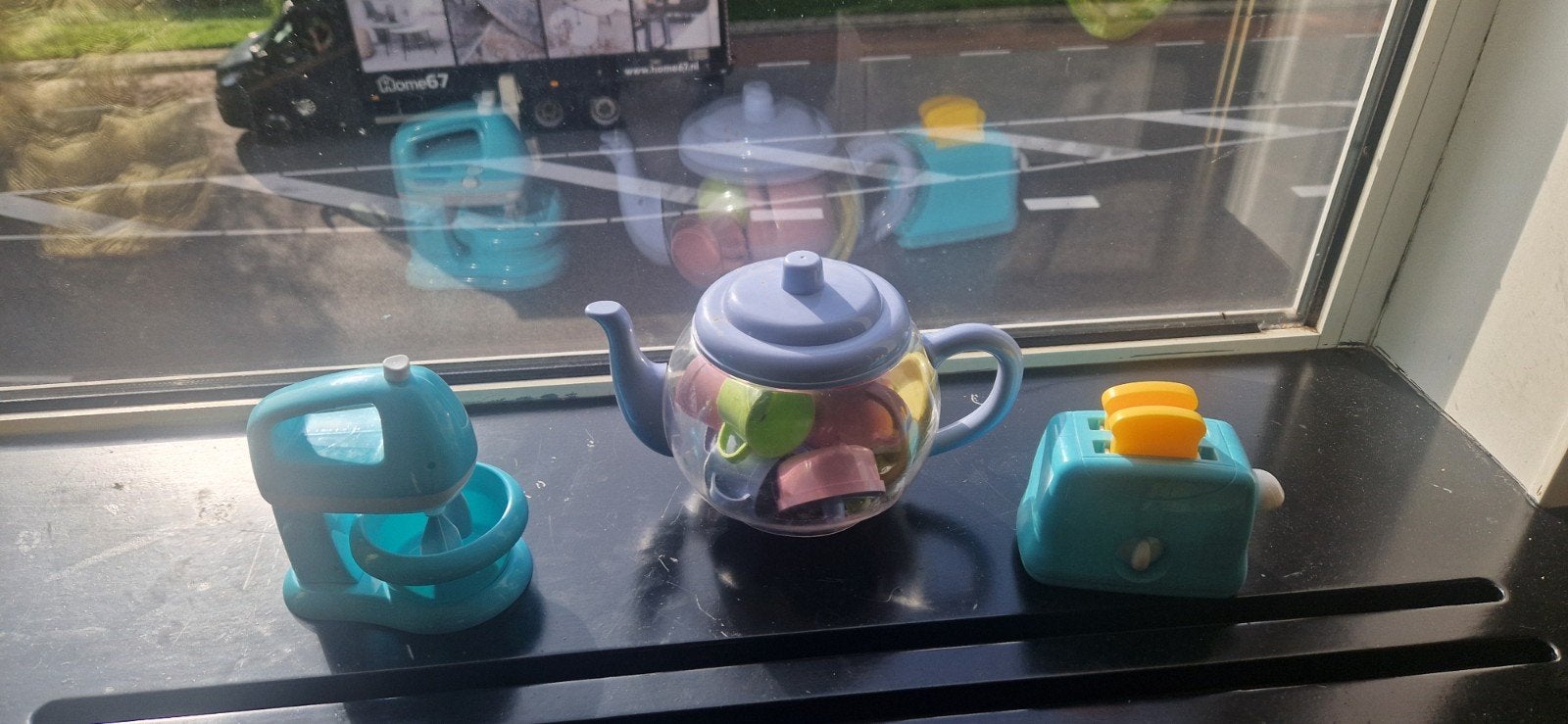 keuken speelgoed, Ophalen