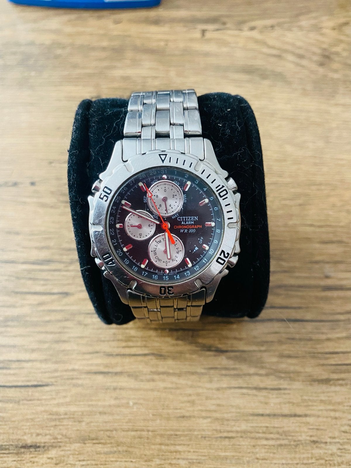 Citizen horloge WR100 ‘95, Gebruikt, Staal, Ophalen of Verzenden, Polshorloge