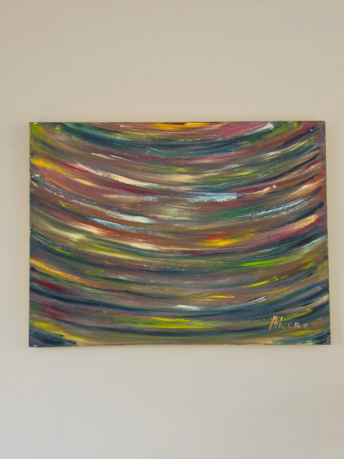Abstract Schilderij van Marlies Heere - gesigneerd, Ophalen