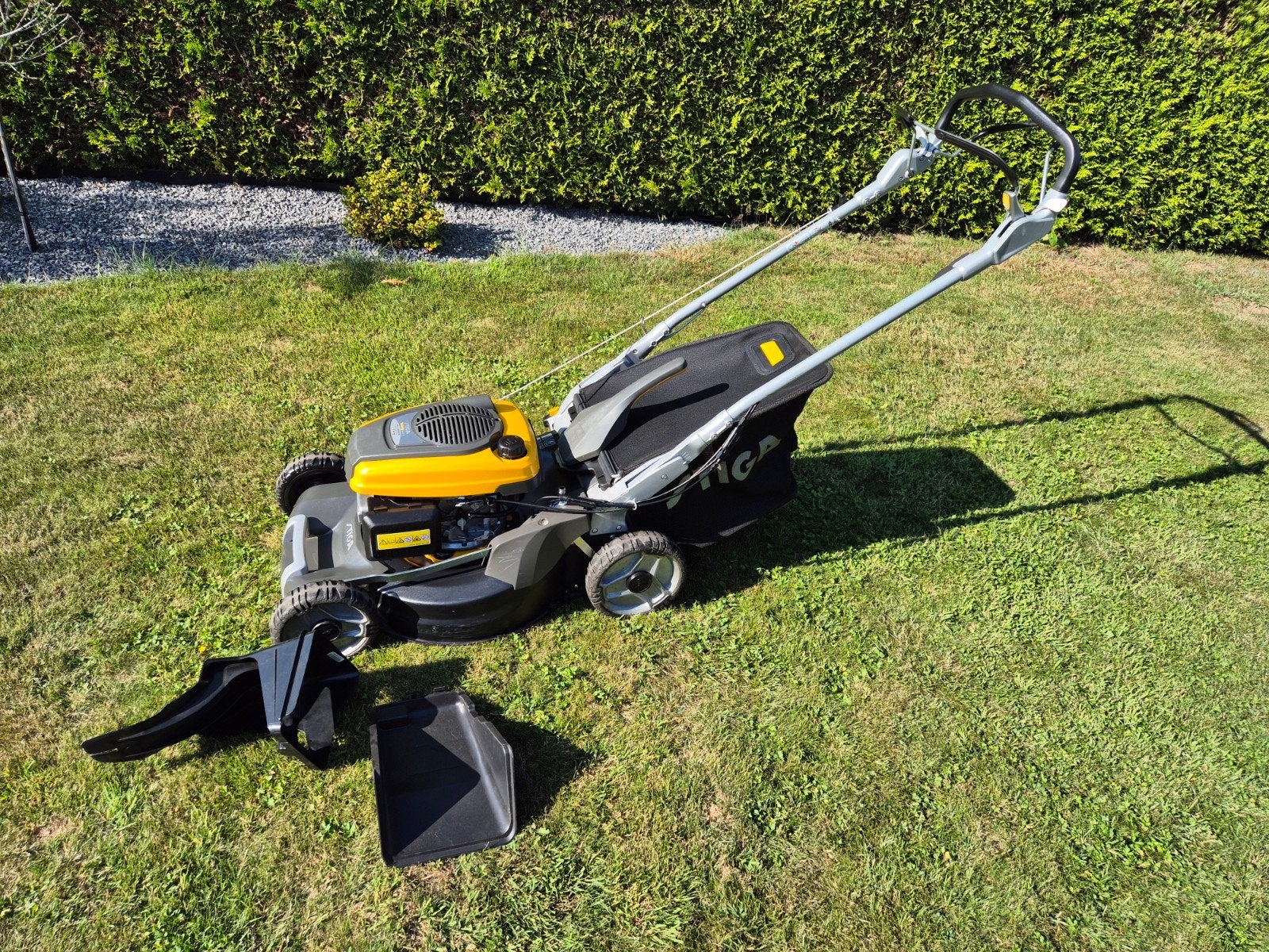 Stiga grasmaaier met Honda motor professioneel, Ophalen, Zo goed als nieuw, 50 cm of meer