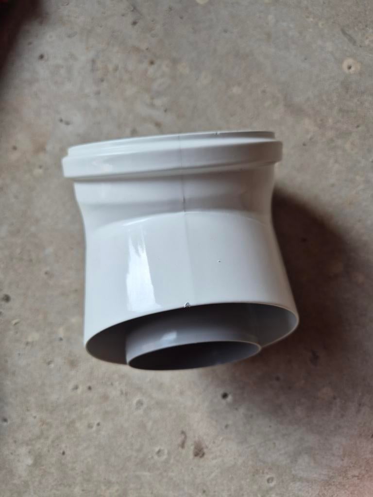 Bocht 45 graden 80/125 rookgasavoer  concentrisch burgerhout, Bochten, Pvc, Ophalen of Verzenden, Minder dan 2 meter