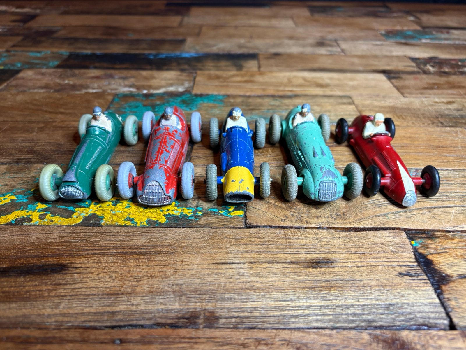 Dinky Toys GP-raceserie – 5 originele racers 23/231–235, Ophalen of Verzenden, Gebruikt, Auto, Dinky Toys