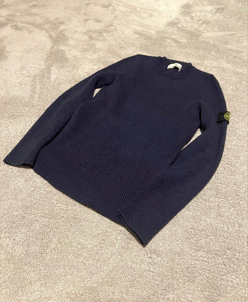 Stone Island wollen trui, Kleding | Heren, Truien en Vesten, Ophalen of Verzenden, Zo goed als nieuw, Maat 46 (S) of kleiner, Blauw