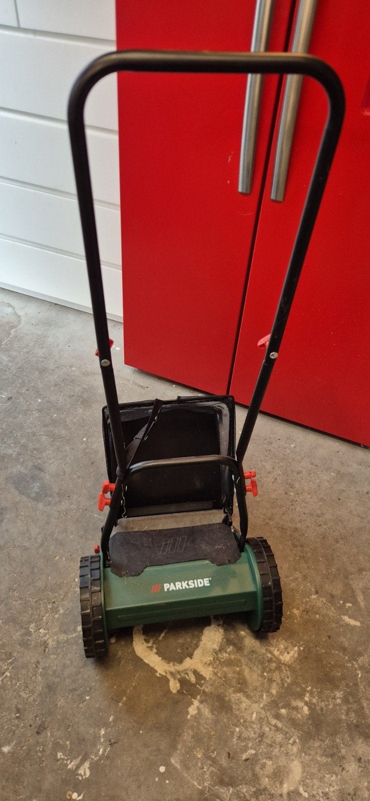 Parkside handgrasmaaier met opvangzak, Ophalen, Gebruikt, Handgrasmaaier, Minder dan 30 cm