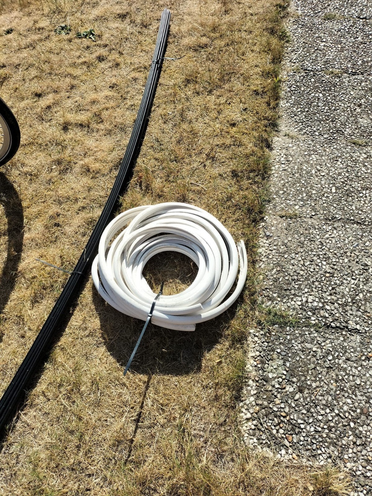 14m witte rubber stootrand met 7x 2m bevestigingsstrips, Watersport en Boten, Accessoires en Onderhoud, Ophalen, Nieuw, Overige typen